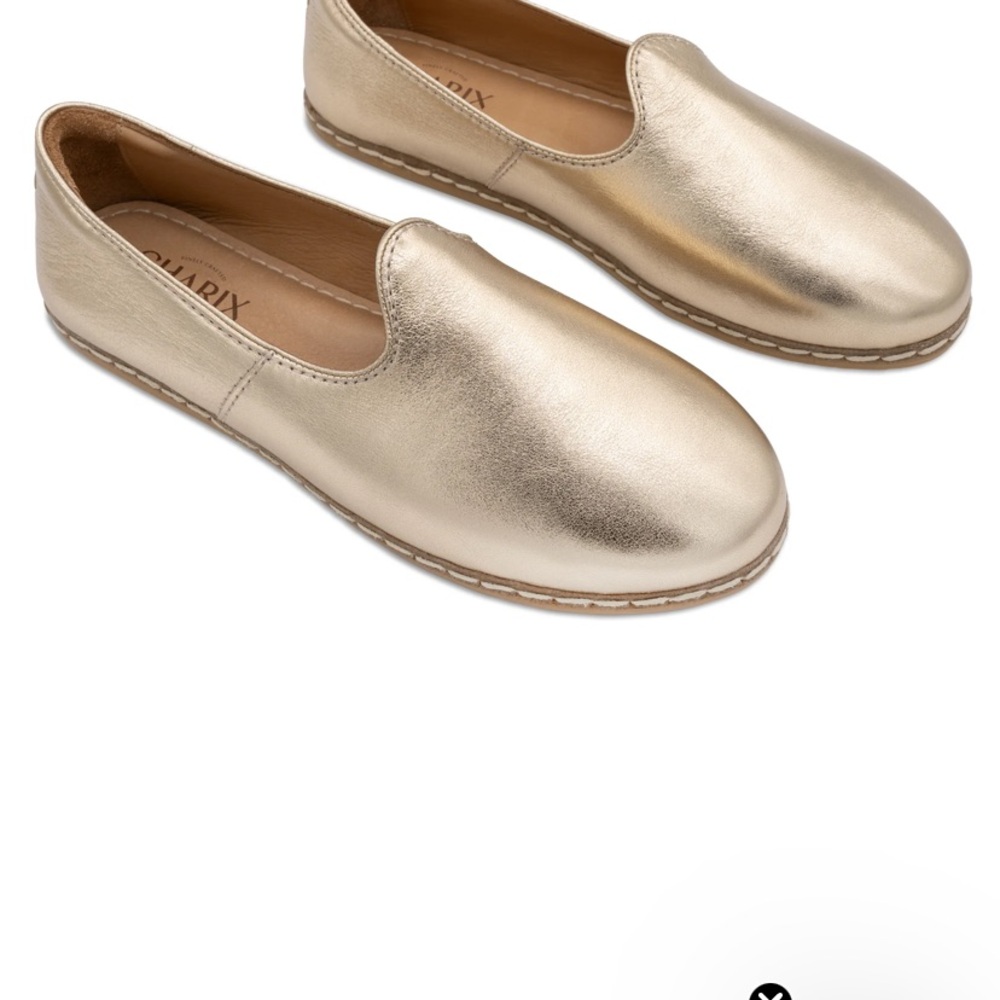 Charix Gold Women's Loafers - Picture 2 of 11